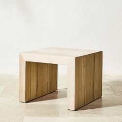 Larnaca Outdoor Teak Side Table (24&quot;)
