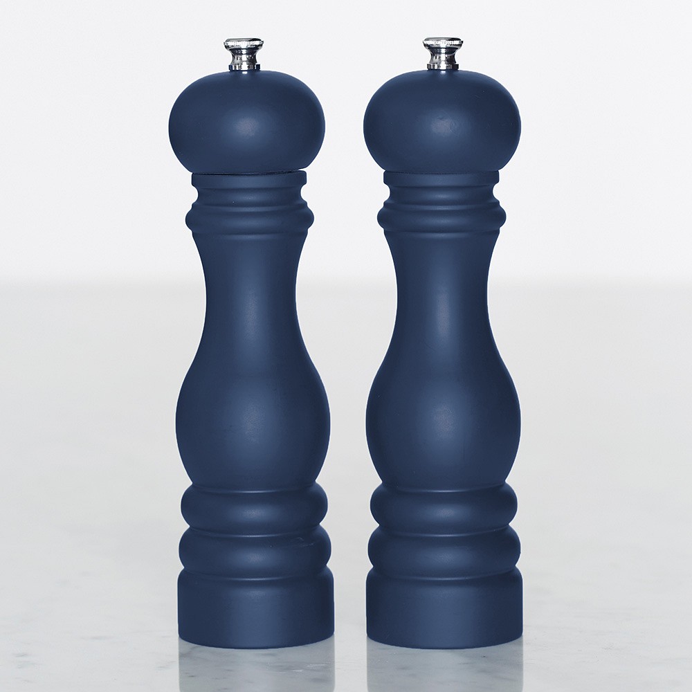 Peugeot Paris Matte Navy Salt &amp; Pepper Mills, 9&quot;