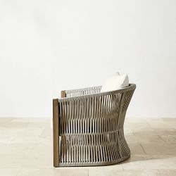 Pasadena Outdoor Teak and Rope Club Chair