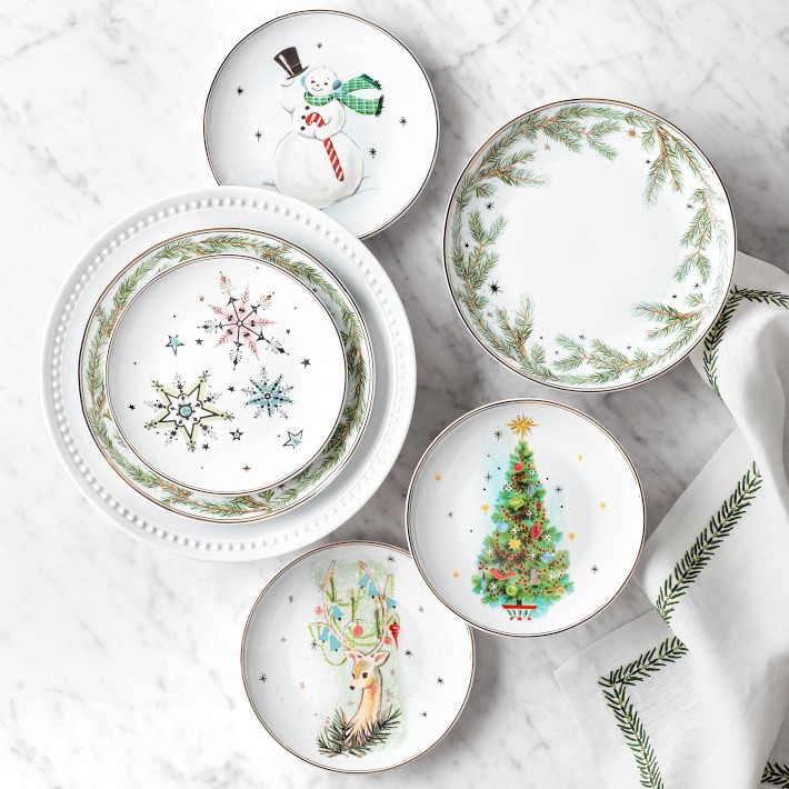 Jeff Leatham Holiday Salad Plates | Williams Sonoma