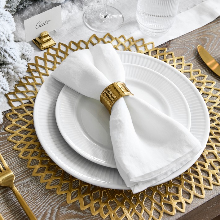 Chilewich Dahlia Brass Placemat | Williams Sonoma