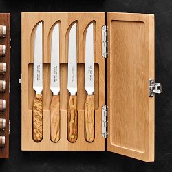 Williams Sonoma Elite Olivewood Steak Knives, Set of 4