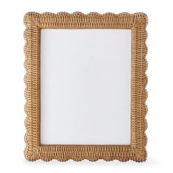 AERIN x Williams Sonoma Home Wicker Scalloped Gallery Picture Frames