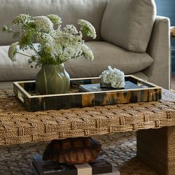 Horn and Bone Rectangular Tray