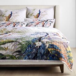 Painted Peacock Quilt &amp; Shams