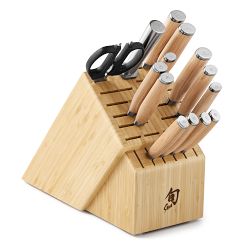 Shun Premier Blonde Knives, Set of 15