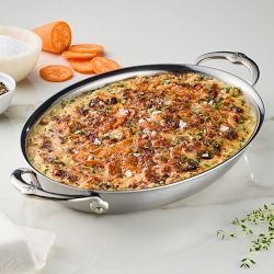 Hestan Provisions Stainless-Steel Oval Gratin Roaster