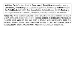 Williams Sonoma Peach Balsamic Vinegar