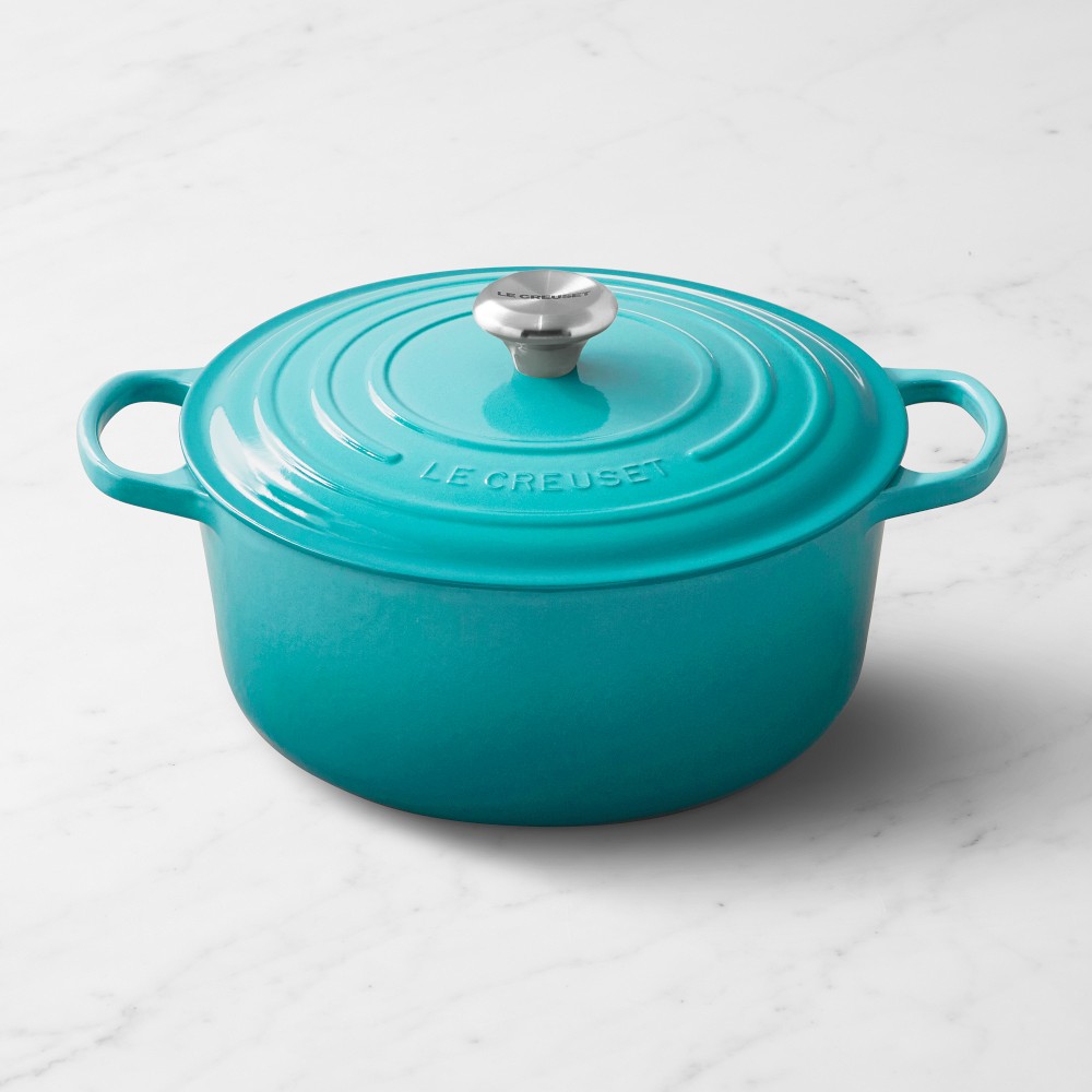 Le Creuset Signature Enameled Cast Iron Round Dutch Oven, Caribbean - 7 1/4-Qt., Caribbean