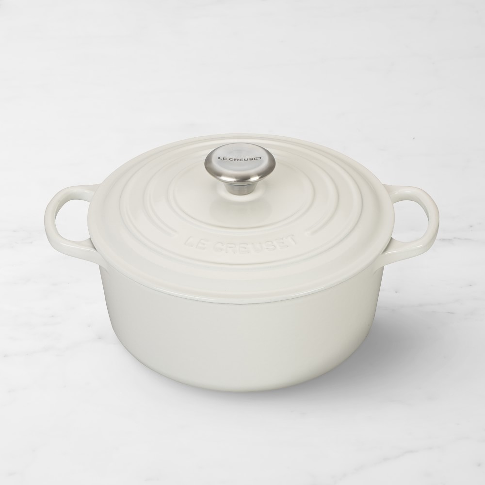 Le Creuset Signature Enameled Cast Iron Round Dutch Oven - 4 1/2-Qt., White