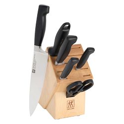 Zwilling Four Star Eco Knife Block, Natural Birch, Set of 7