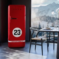 Porsche x SMEG 50's Style Retro FAB 28 Refrigerator