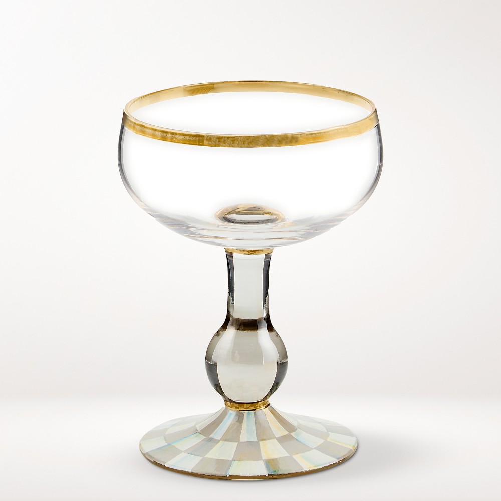 MacKenzie-Childs Sterling Check Coupe