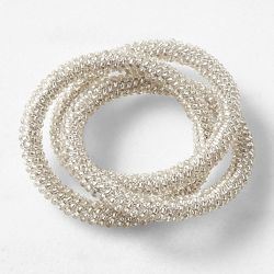 Beaded Napkin Rings, Set of 4