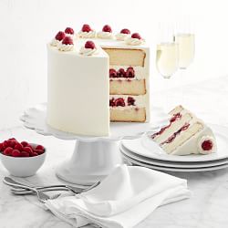 Three-Layer Raspberry Champagne Cake, Serves 16-22