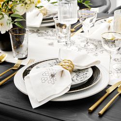 Bee Embroidered Table Runner