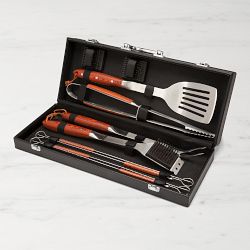 Cuisinart Premium Wood-Handled Grill Tools, 10 Piece Set