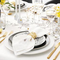 Bee Embroidered Tablecloth