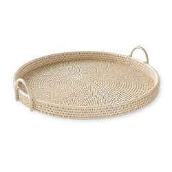 Hapao Round Tray, Light Wash