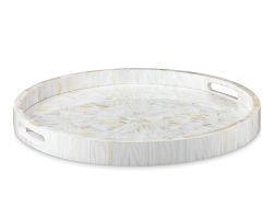 Round Kabibe Shell Tray