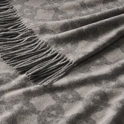 European Novelty Cashmere Throw, Chain Link