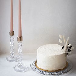 Orrefors Carat Candlestick, Set of 2