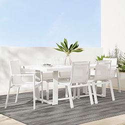 Santa Barbara Outdoor Metal Rectangular Dining Table (84&quot;)