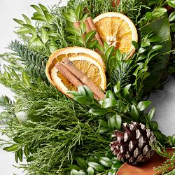 Orange Spice Live Candle Ring, 12''