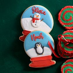 Personalized Snow Globe Cookies, Set of 3