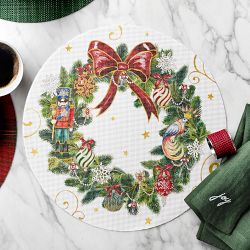Chilewich Round 'Twas the Night Before Christmas Placemats