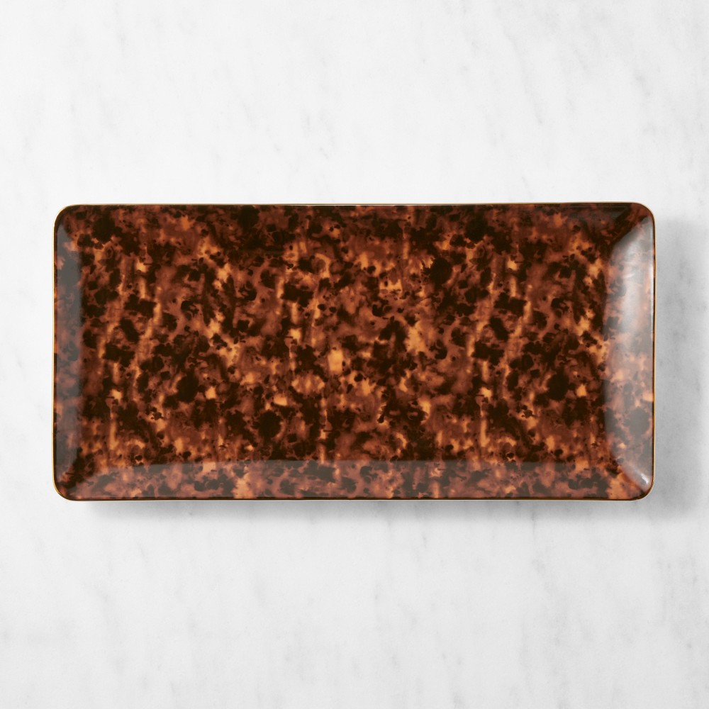 Tortoise Shell Rectangular Tray