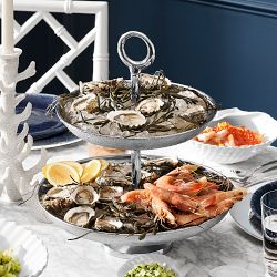 Stainless Steel Seafood Tiered Stand