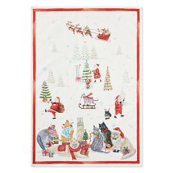 Holiday Cats Tea Towels, Set of 2 