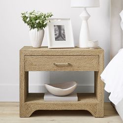 Point Reyes 1-Drawer Woven Nightstand (32&quot;)