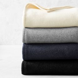 Solid Merino Wool Throw