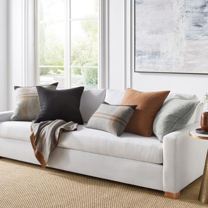 Plaid Lambswool Pillow Cover