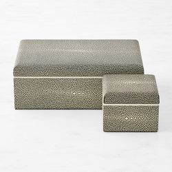 Faux Shagreen Box