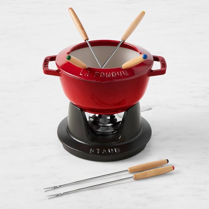 Staub Enameled Cast Iron Fondue Pot, 1 3/4 Qt. | Williams Sonoma