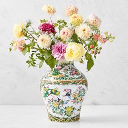 Famille Rose Decorated Vase