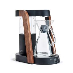Ratio Eight Standard Coffee Maker, Matte Black, Poly Tank with Walnut Trim