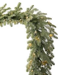 OPEN BOX: Balsam Hill Balsam Fir Pre-Lit Garland 2-Pack, 10', Clear LED