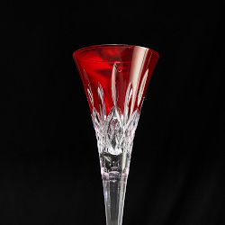 Waterford Lismore Red Toasting Champagne Flutes, Set of 2