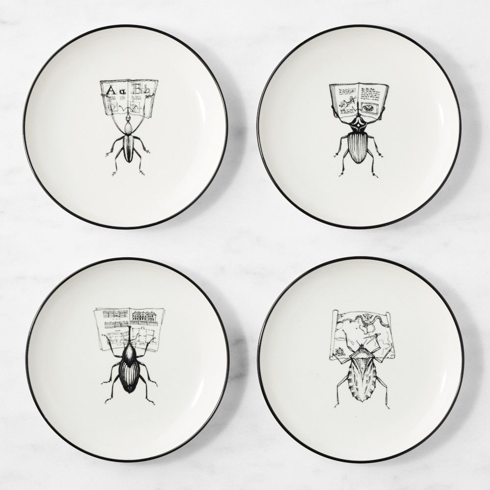 Rory Dobner x Williams Sonoma Ink House Appetizer Plates, Set of 4 - Set of 4