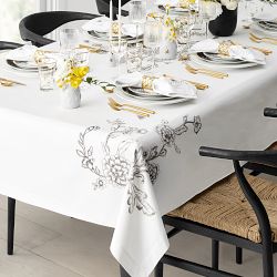 Embroidered Bee Tablecloth