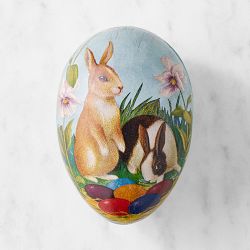 Small Classic Easter Mache Egg