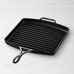 Lodge Blacklock Triple Seasoned Cast Iron Square Grill Pan, 12"