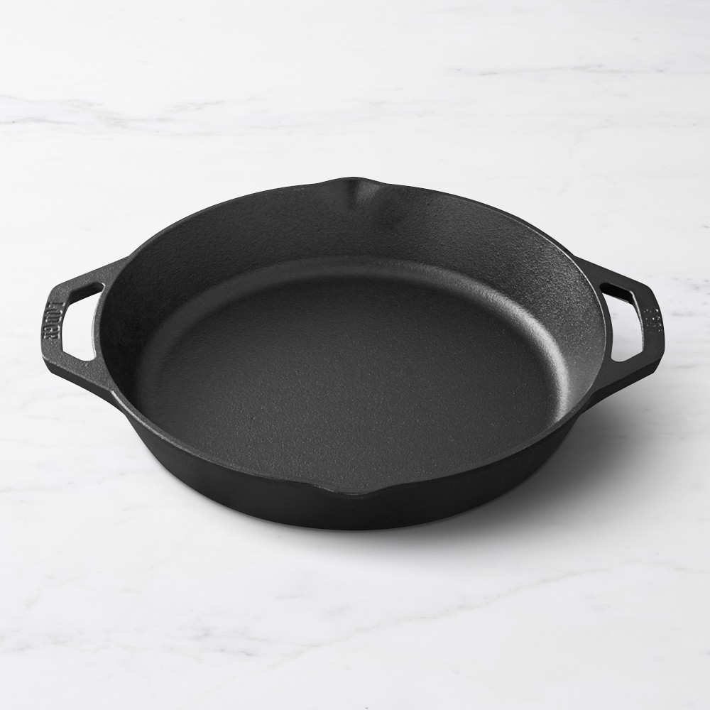 Lodge Classic Seasoned Cast Iron Double Handled Skillets - 12"