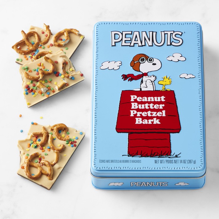 PEANUTS™ x Williams Sonoma Peanut Butter Pretzel Bark | Williams