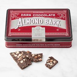 Williams Sonoma Dark Chocolate Salted Almond Bark