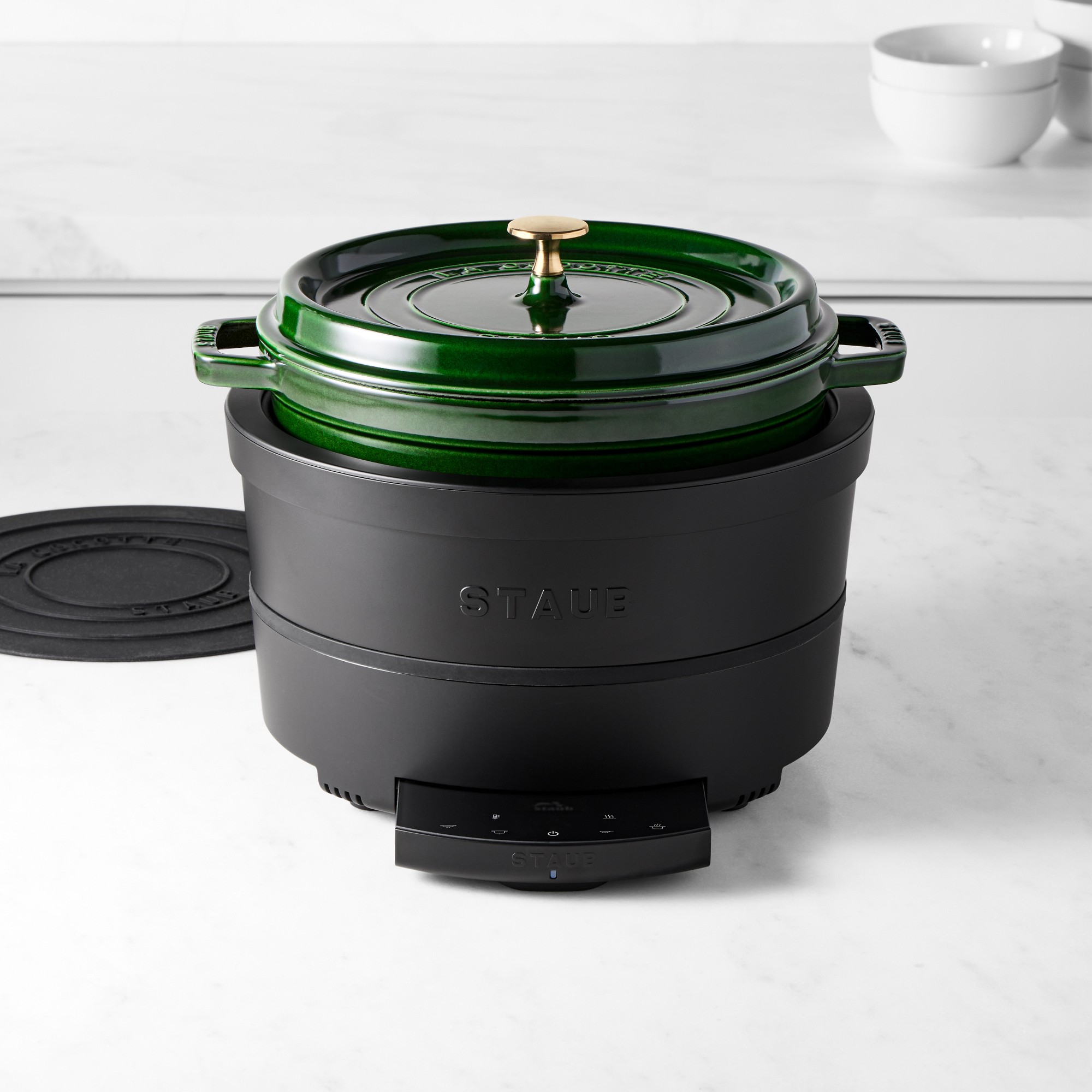 Staub Induction Multi-Cooker with Staub Round Oven | Williams Sonoma